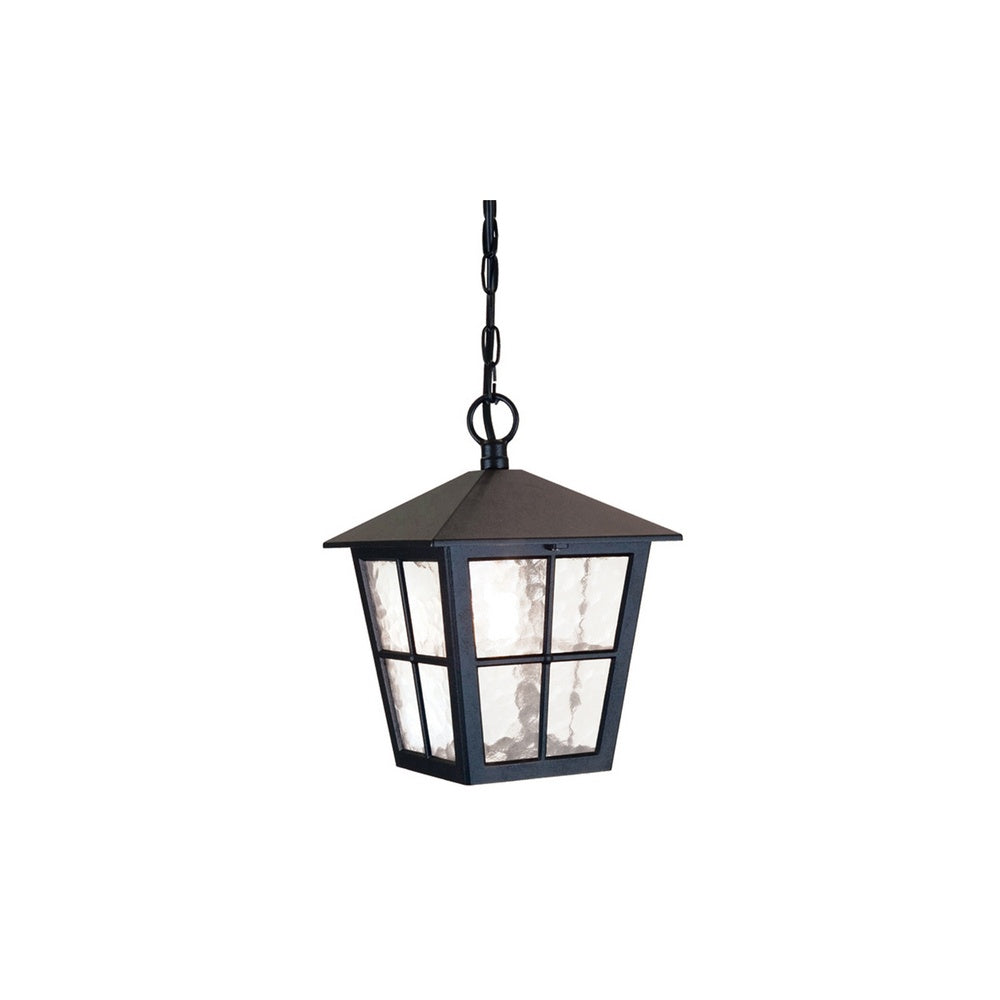 BL48M Canterbury black hanging porch exterior lantern, IP20