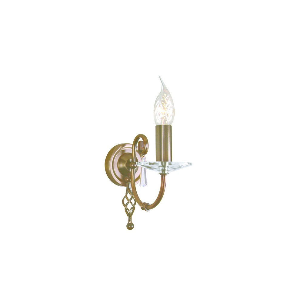 Aegean Modern Single Wall Light In Aged Brass AG1-AGED-BRASS