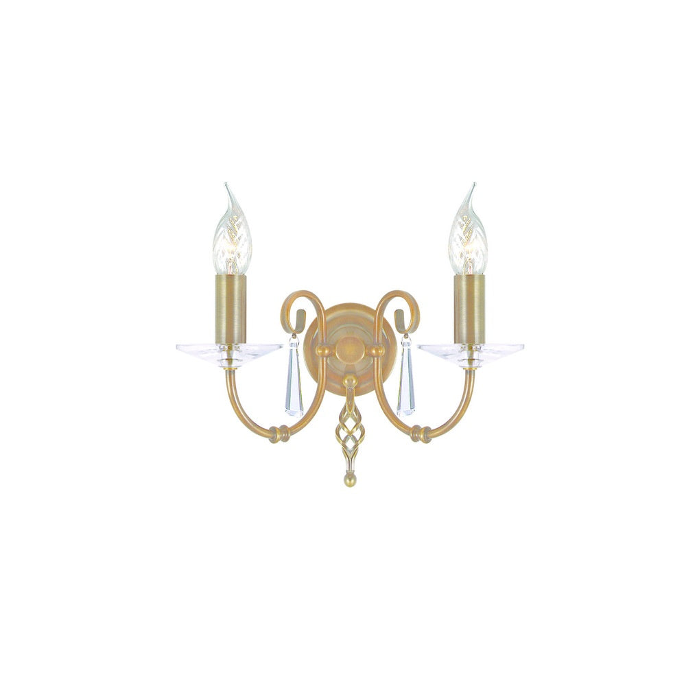 Aegean Modern Double Wall Light In Aged Brass AG2-AGED-BRASS