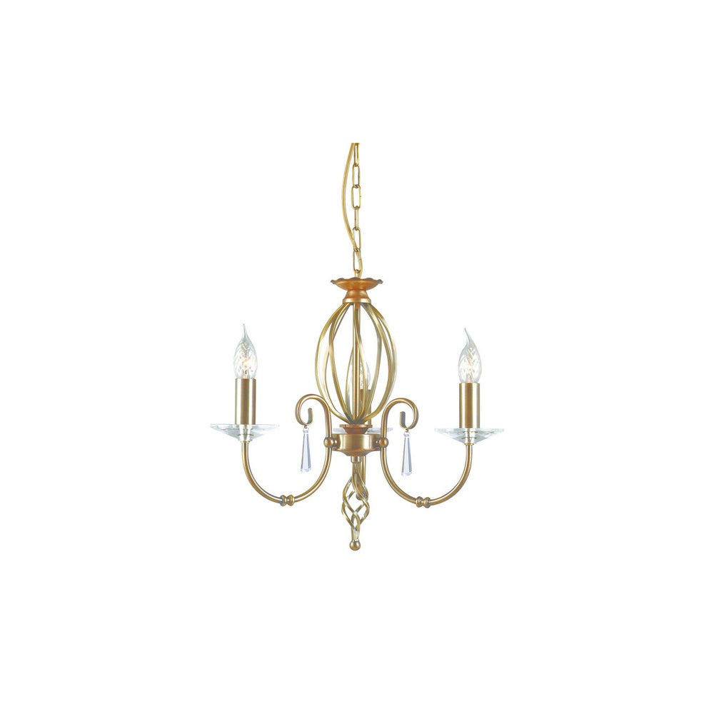 Aegean Triple Light Ceiling Pendant AG3-AGED-BRASS