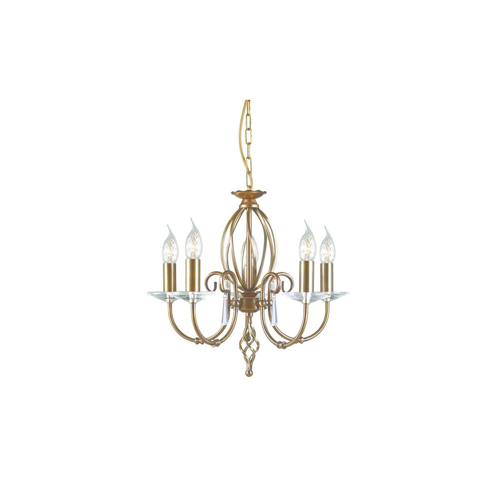 Aegean 5 Light Ceiling Pendant AG5-AGED-BRASS