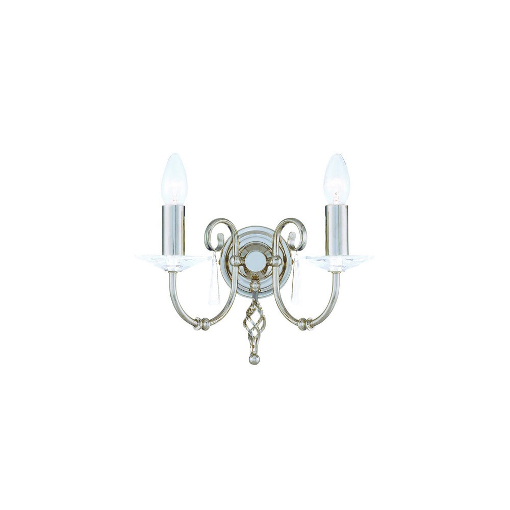 Aegean Modern Double Wall Light In Polished Nickel Finish AG2-POL-NICKEL