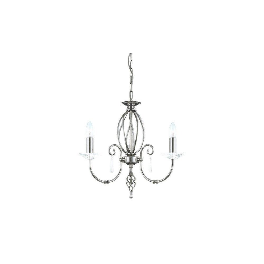 Aegean 3 Light Ceiling Pendant AG3-POL-NICKEL