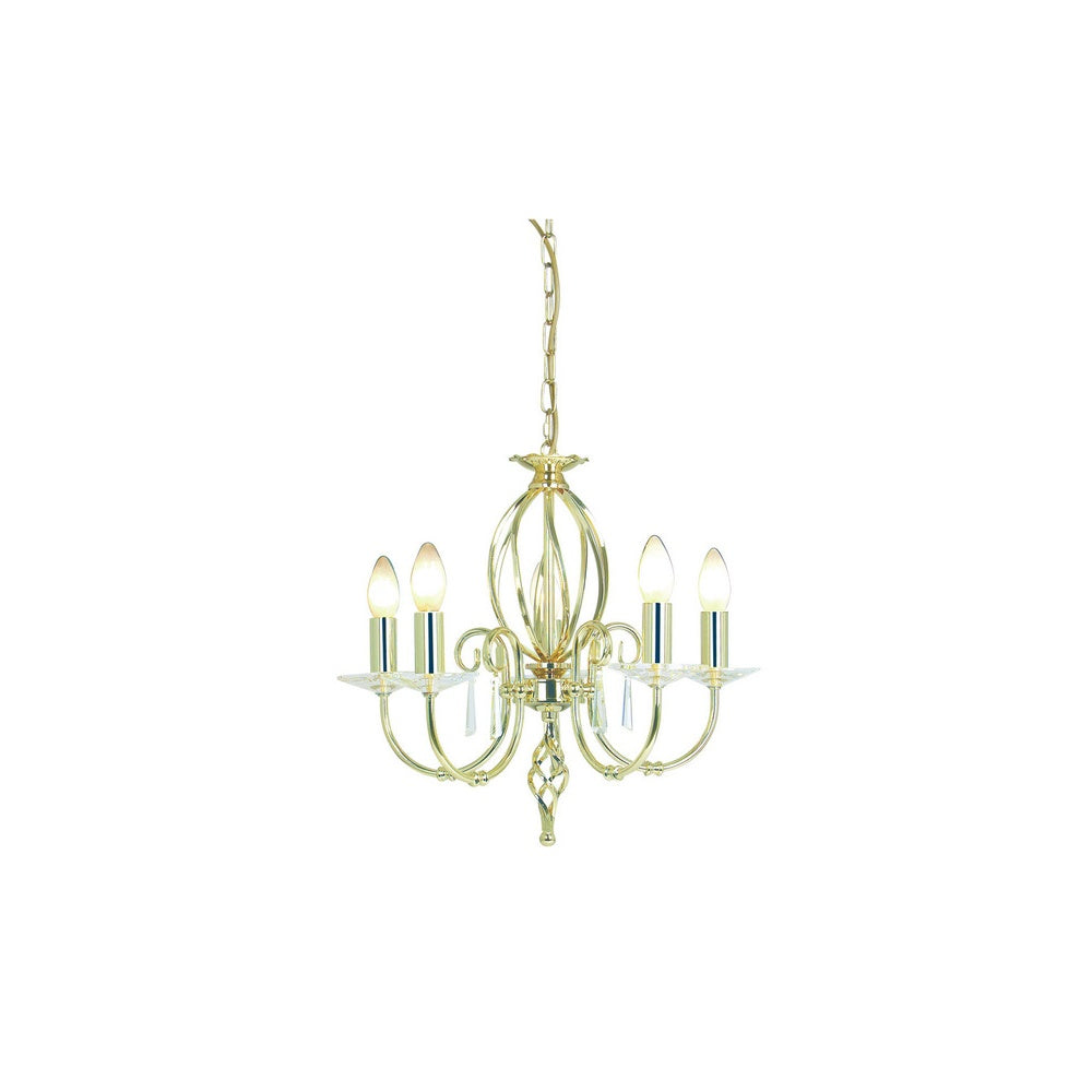 Aegean 5 Light Ceiling Pendant AG5-POL-BRASS