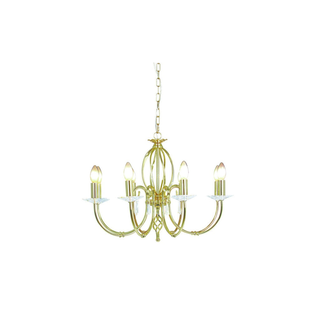 Aegean 8 Light Ceiling Pendant AG8-POL-BRASS