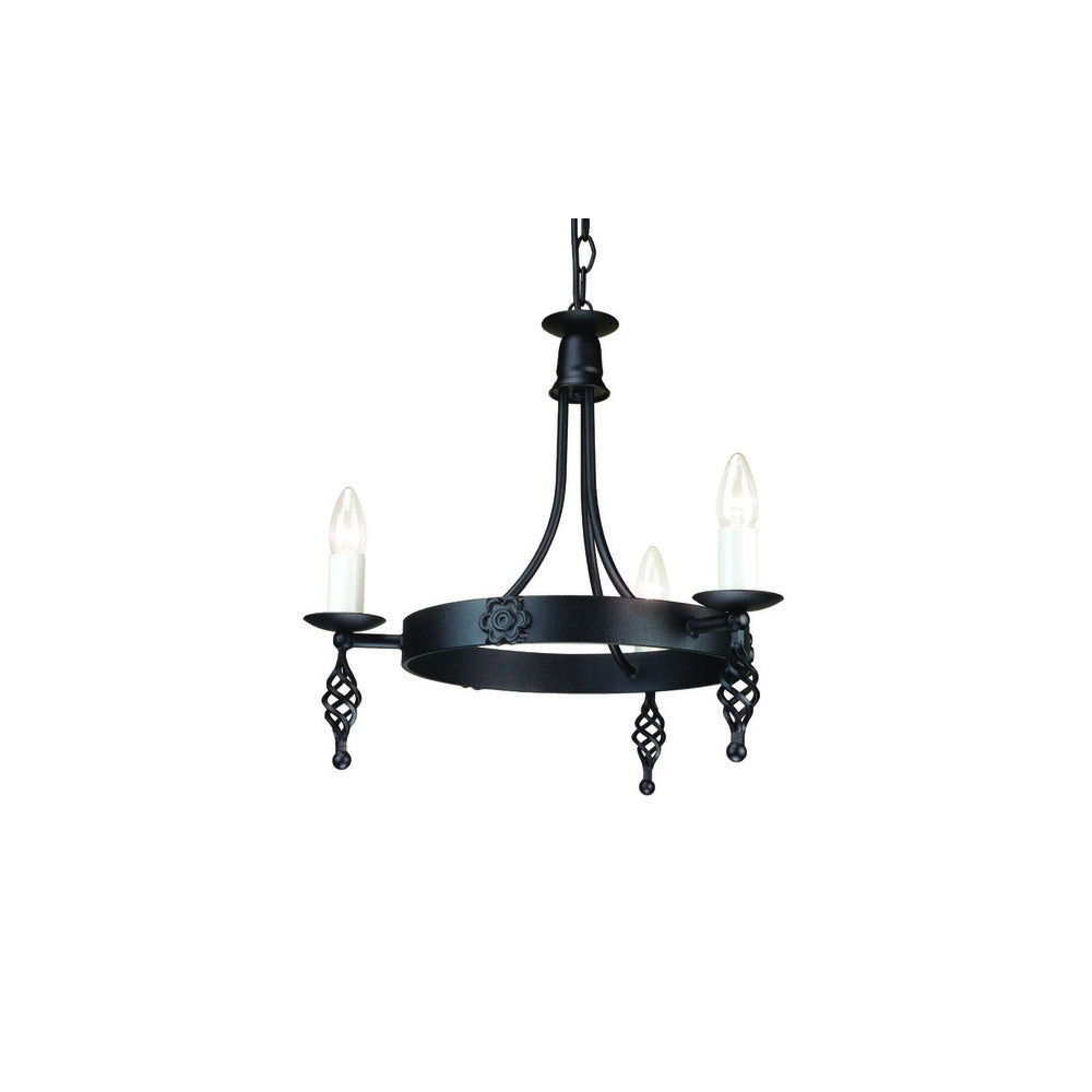 Belfry BY3 Three Light Black Ceiling Light