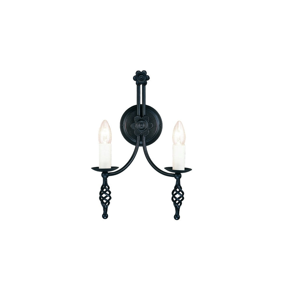 Belfry BY2 2 Light Wall Light In Black