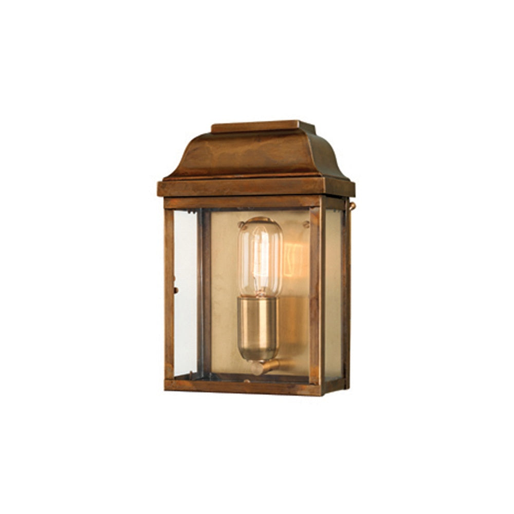 Victoria Solid Brass Outdoor Lantern, Antique Brass