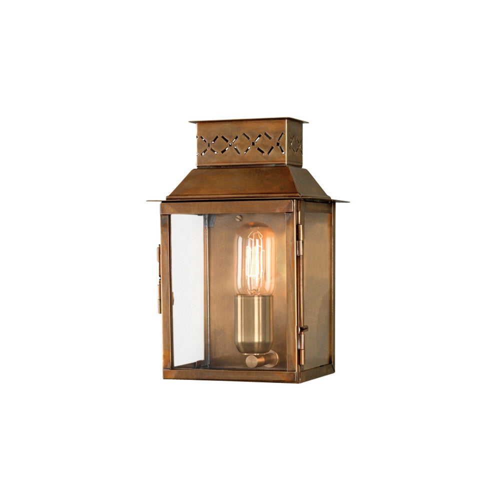 Lambeth Palace Outdoor Wall Lantern, Antique Brass