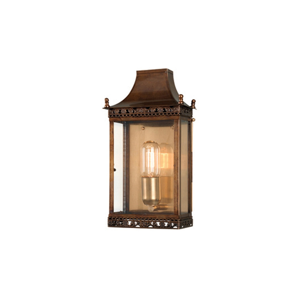 Regents Park Solid Brass Outdoor Lantern, Antique Brass