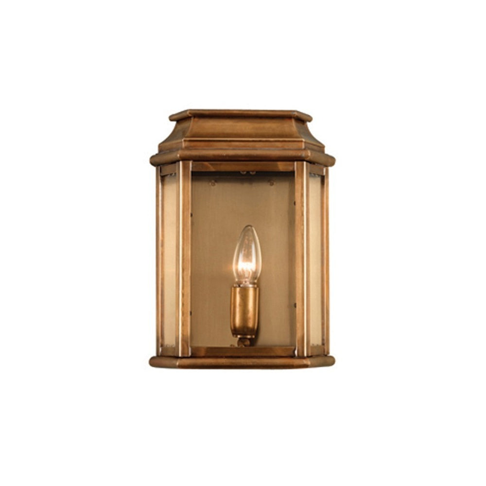 St Martins Solid Brass Outdoor Lantern, Antique Brass