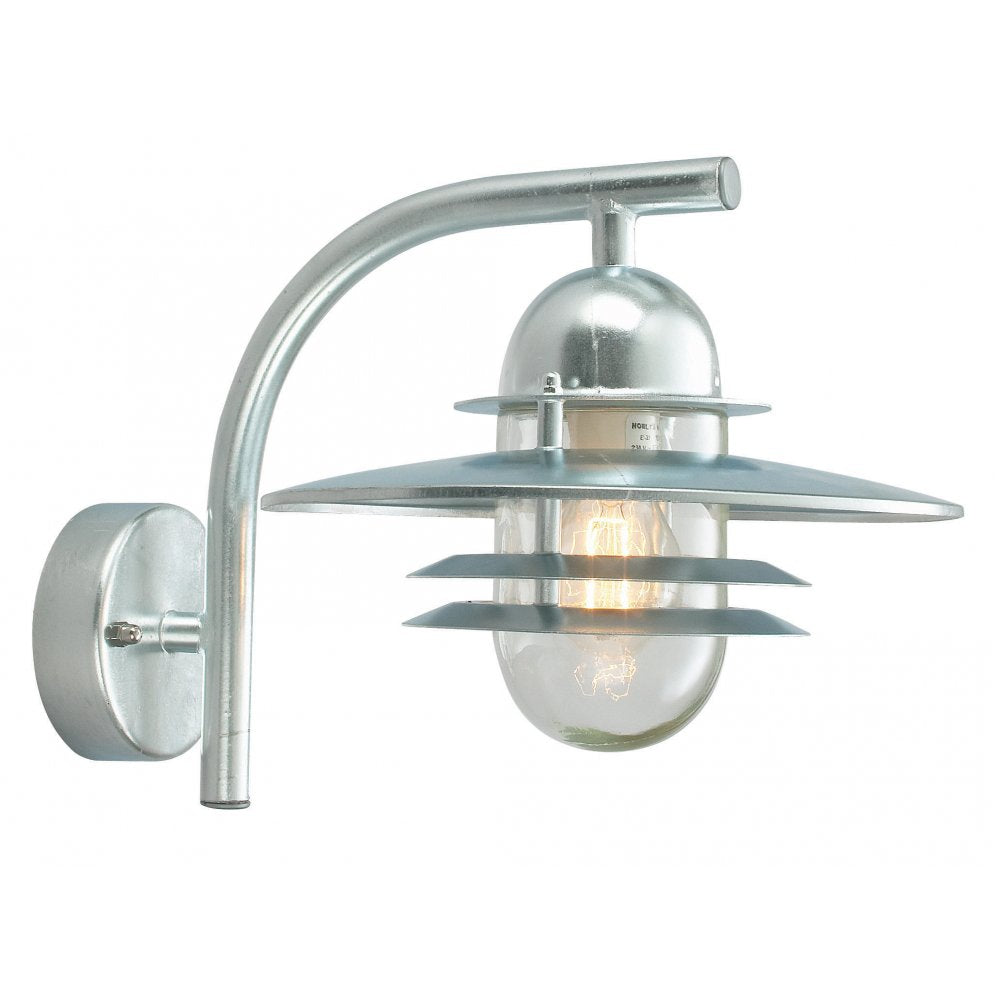 Oslo Exterior Wall Lantern In Galvanized Finish IP55 OS2-GAL-C