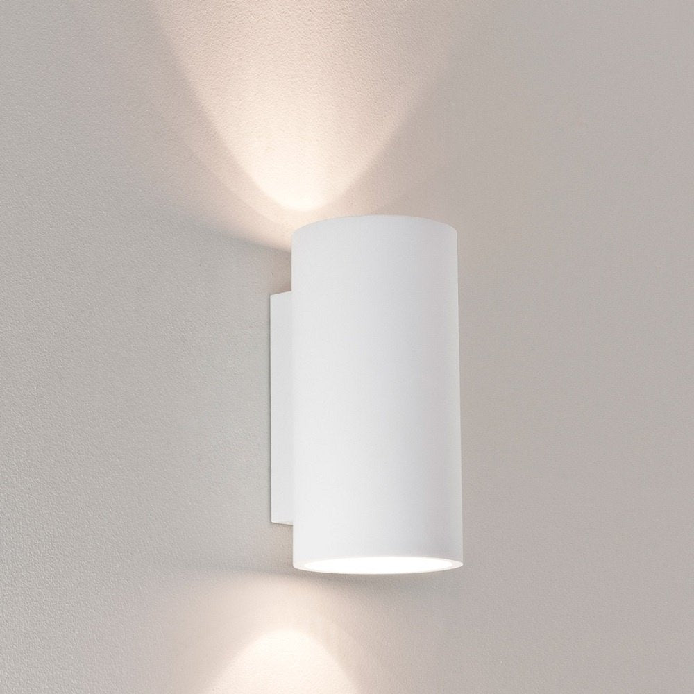 Bologna 240 Contemporary Wall Light In White Plaster Finish 1287002
