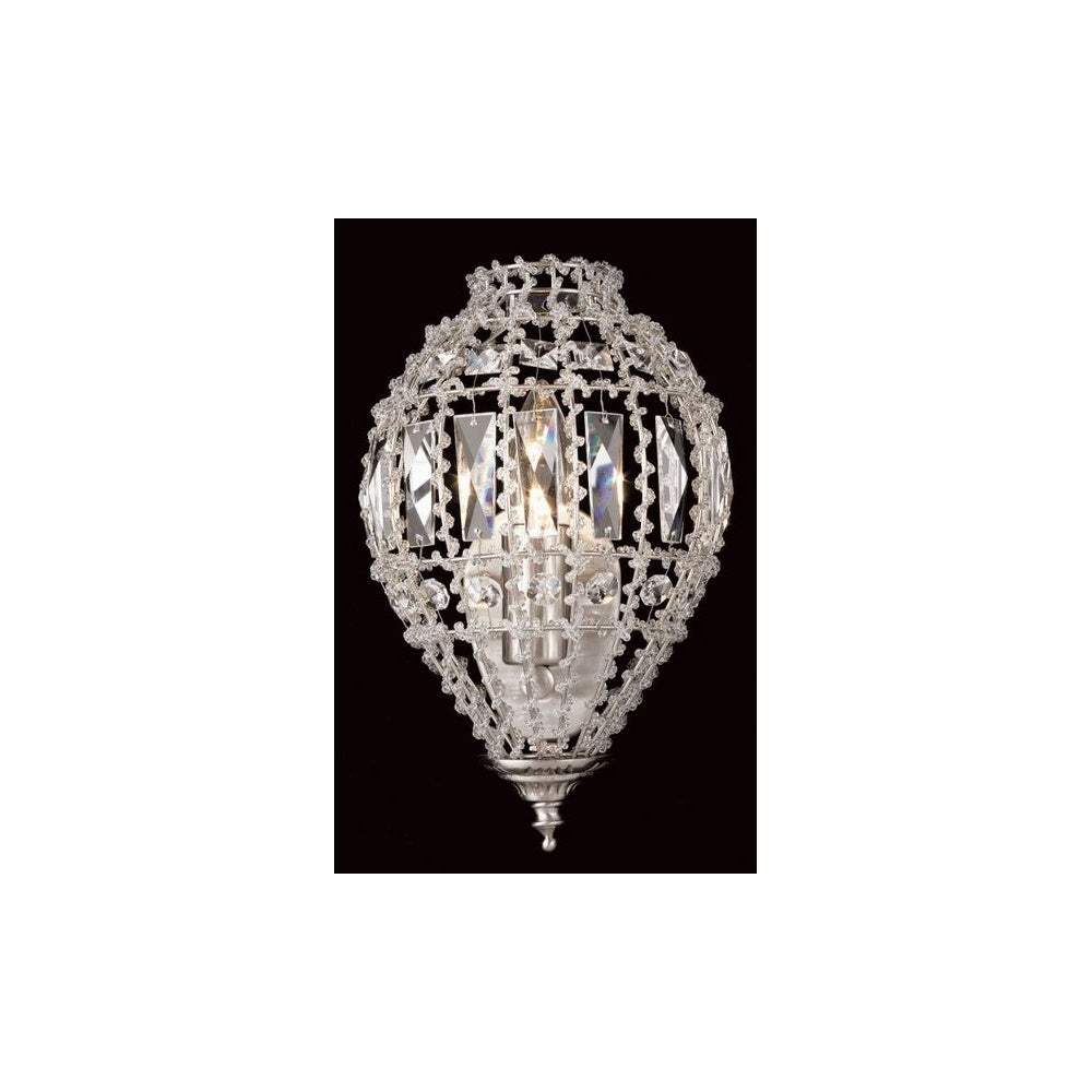 CO01219/WB/C Crystal Other 1 Lt Bombay Beaded Wall Bracket