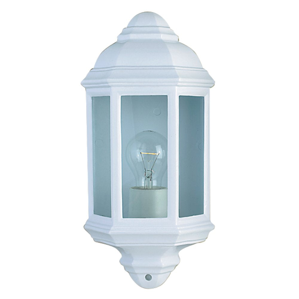Outdoor Traditional Wall Light In White Finish IP44 280WH