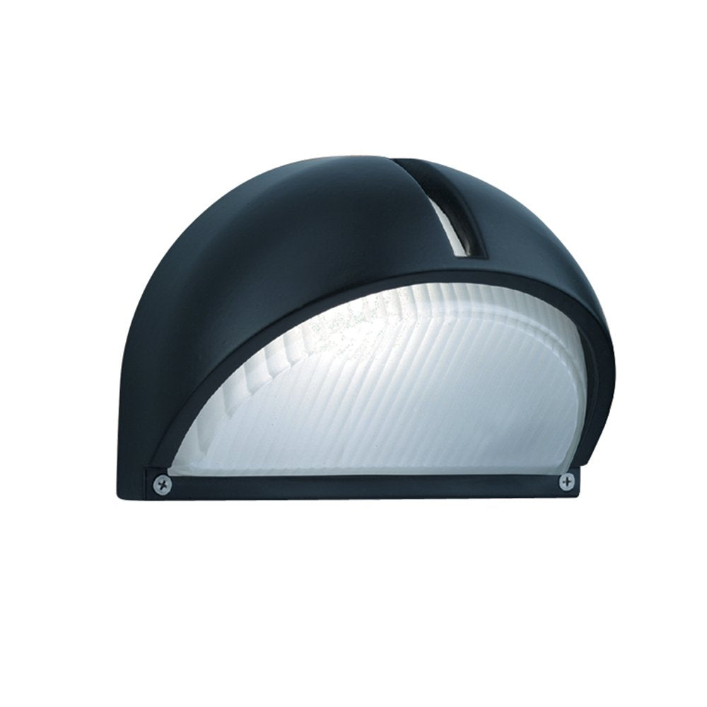 130 Black Domed Outside Wall Light