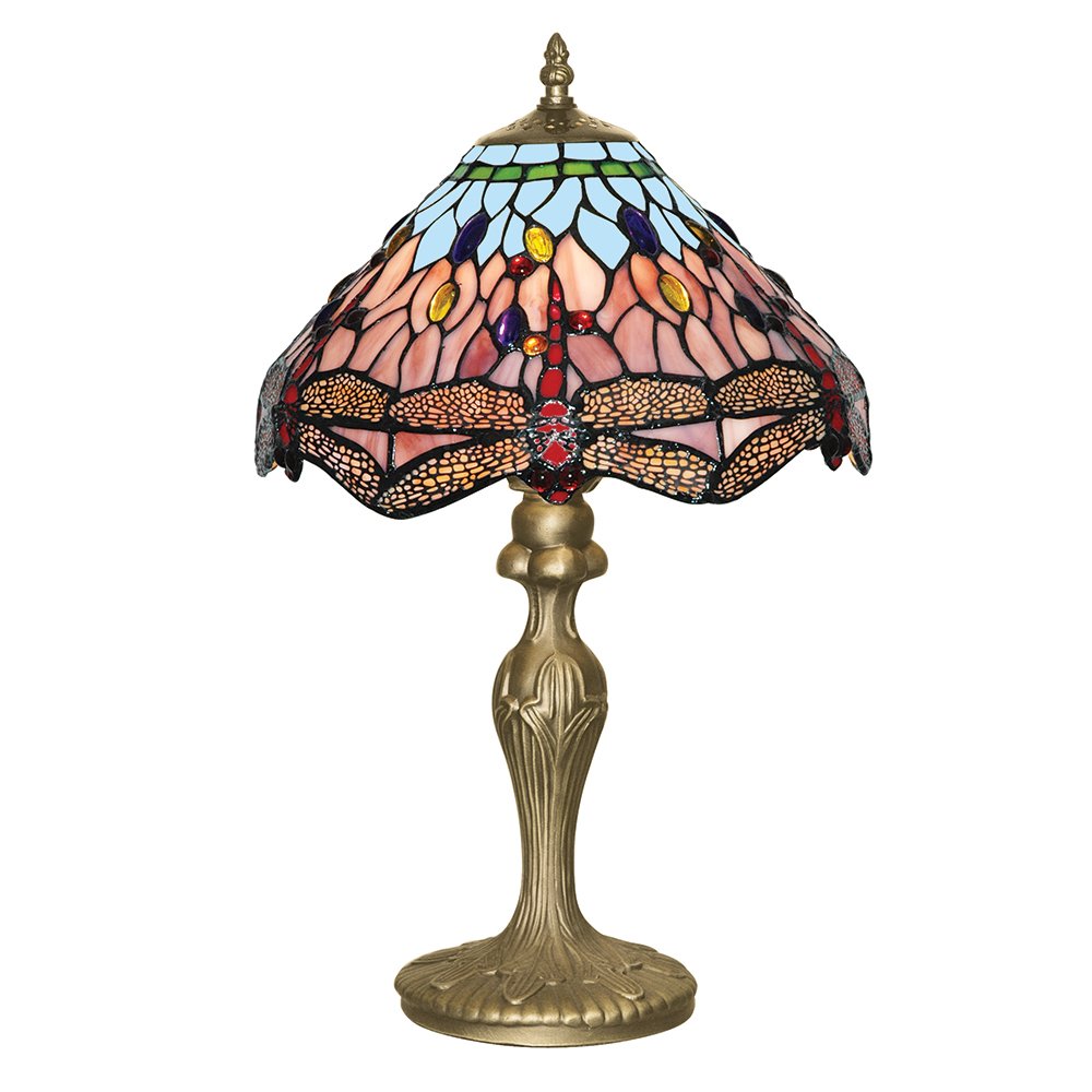 1287 Dragonfly Tiffany Table Lamp