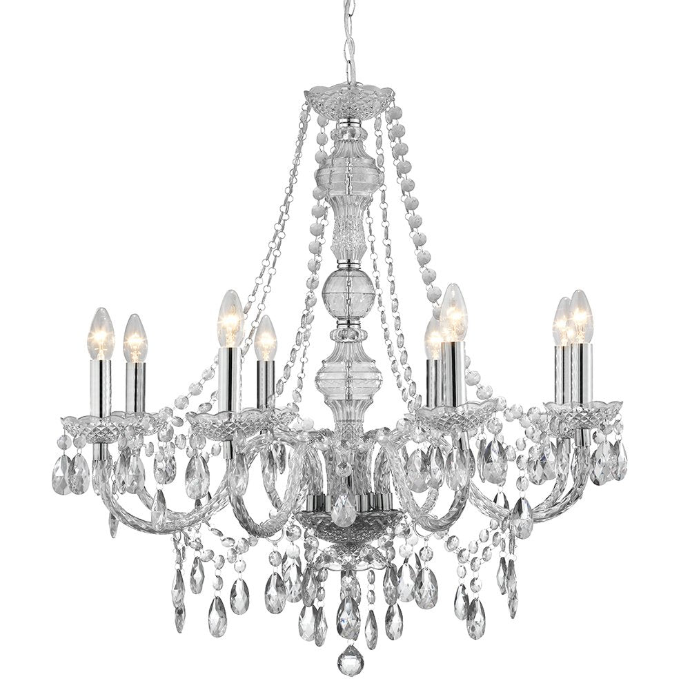 Marie Therese 8 Light Clear Acrylic Chandelier - 8888-8CL