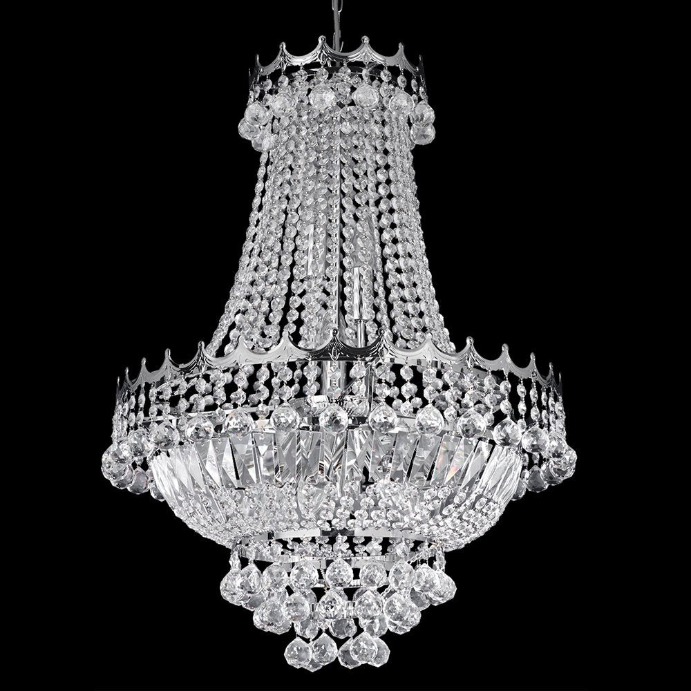 9112-52CC Versailles 9 Light Chrome Chandelier