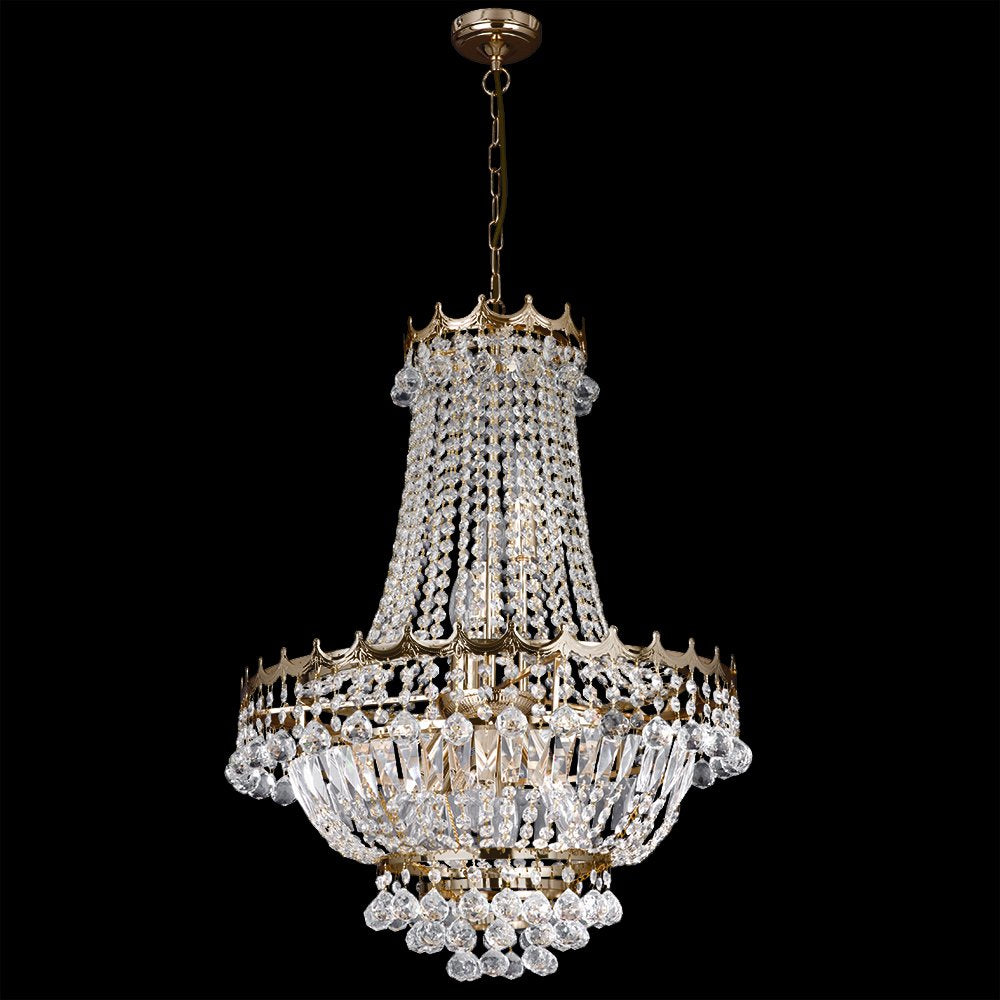 9112-52GO Versailles 9 Light Gold Plated Finish Chandelier