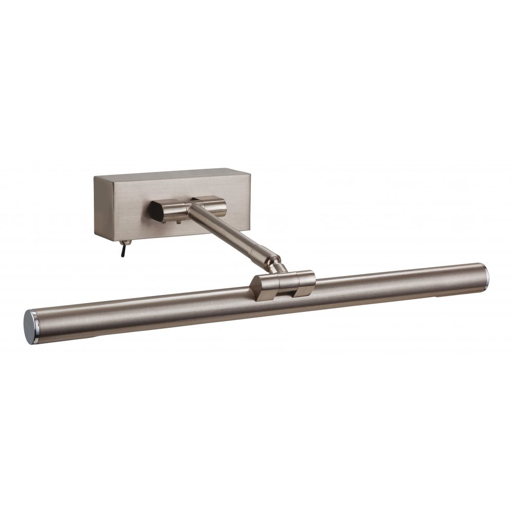 Modern Low Energy Picture Light Brushed Steel PL20BS