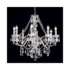 308-8CL 8 Light Chandelier In Clear Acrylic