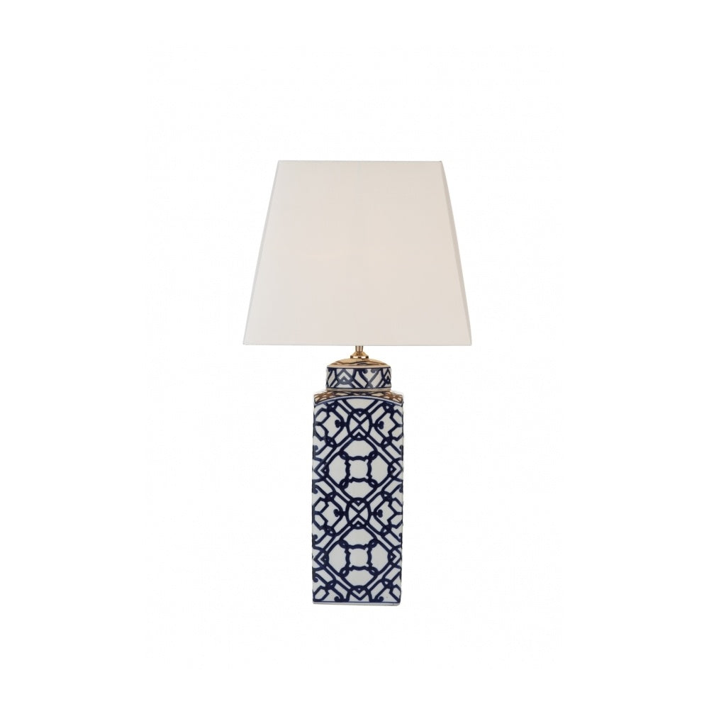 MYS4223 Mystic Blue and White Table Lamp