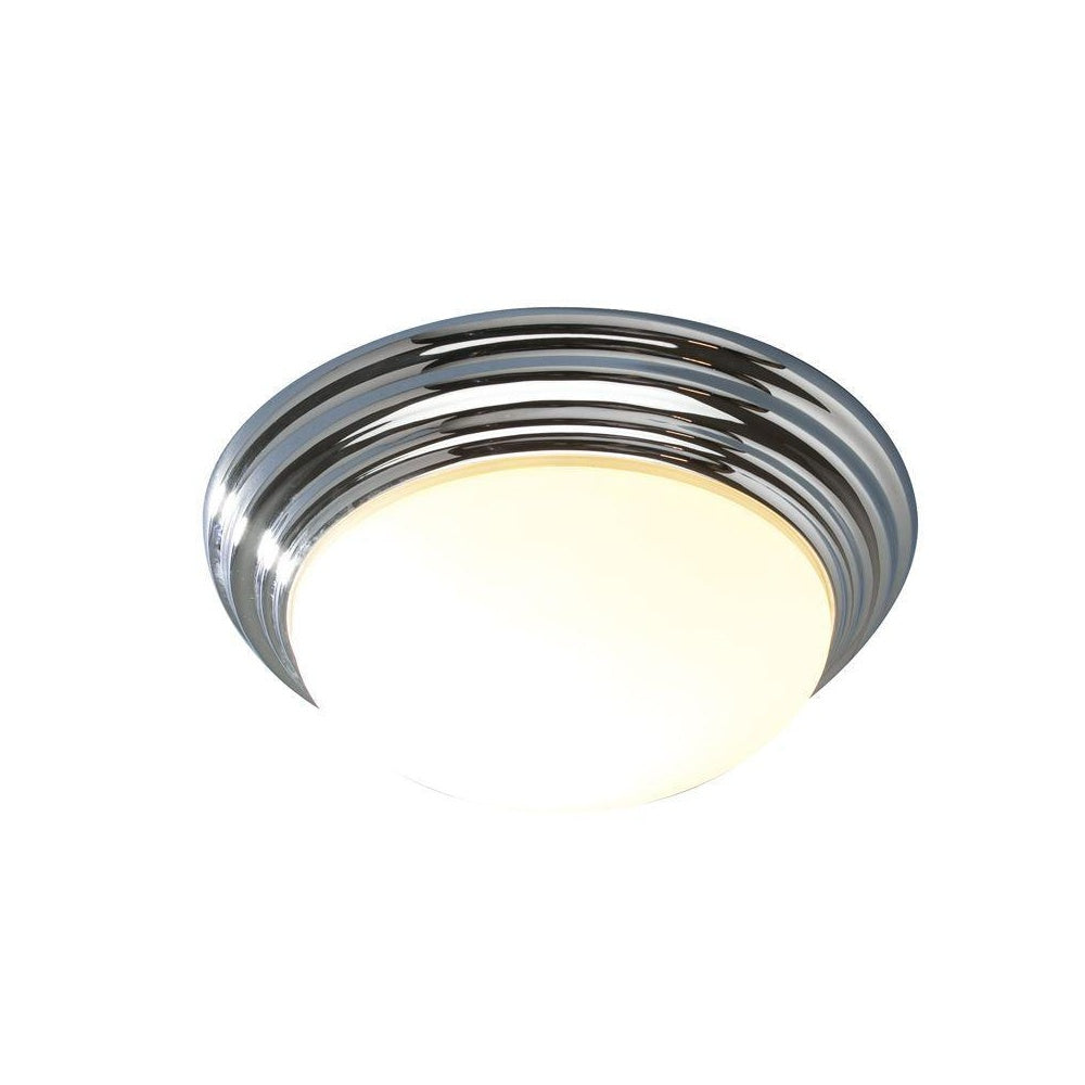 BAR5250 Barclay Small Flush Chrome Bathroom Light IP44 Rated