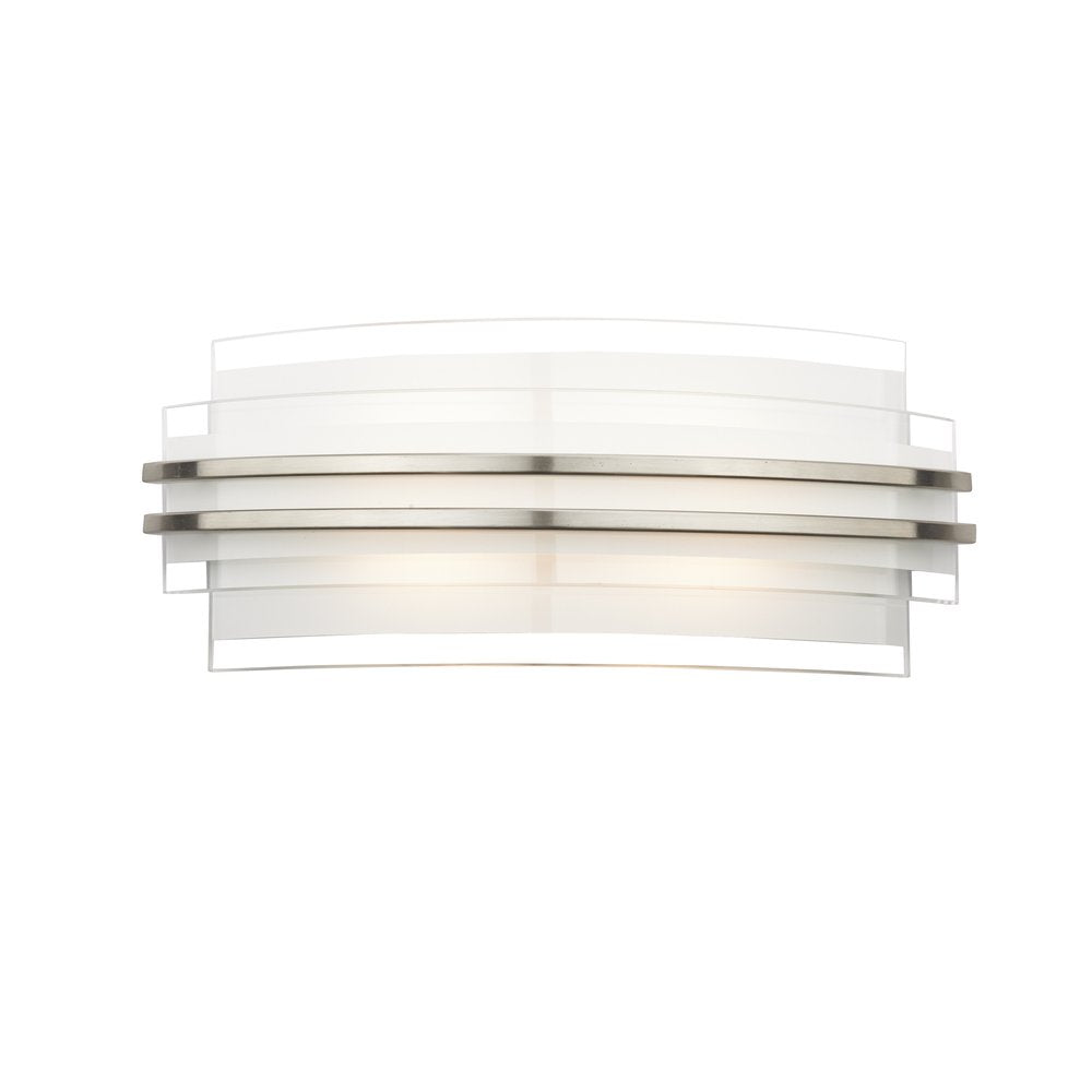 SEC372 Sector LED Large Modern Wall Light Opal Glass