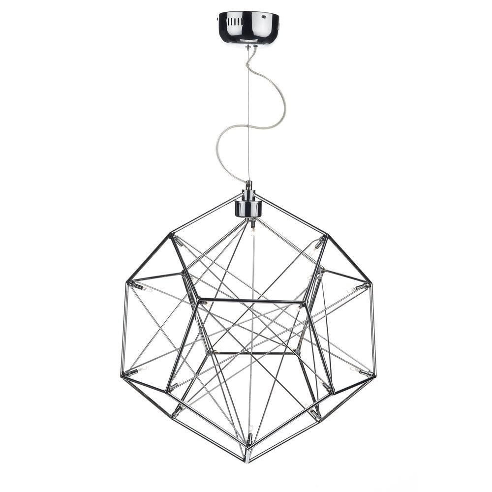 SEG2550 Segment 19 Light Modern Design Polished Chrome Ceiling Pendant