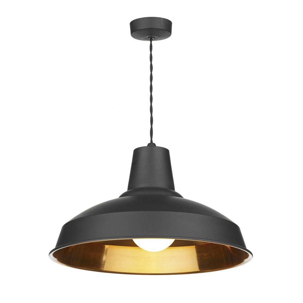 Reclamation Stylish 1 Light Black/Copper Ceiling Pendant REC0199