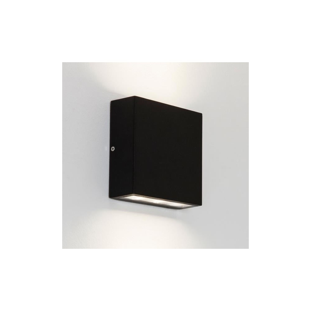 Elis Contemporary Outdoor Wall Light In Matt Black Finish IP54 1331002