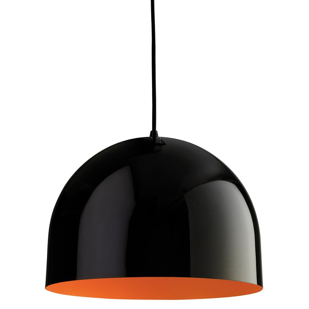 8624BKOR House Modern Ceiling Pendant in Black and Orange Finish