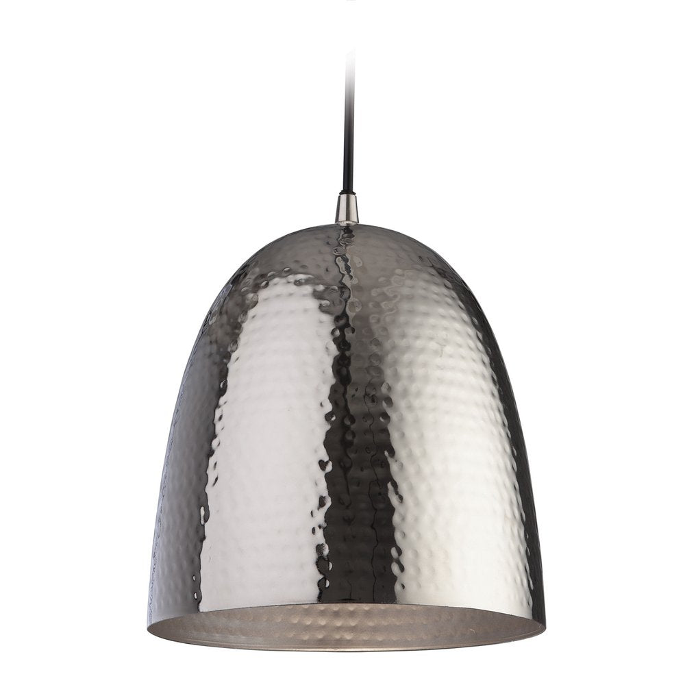 8672 Assam Dimple Effect Nickel and Matt Nickel Ceiling Pendant