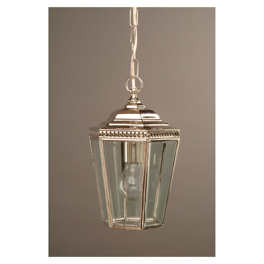 Windsor Nickel 6 Sided Hanging Lantern