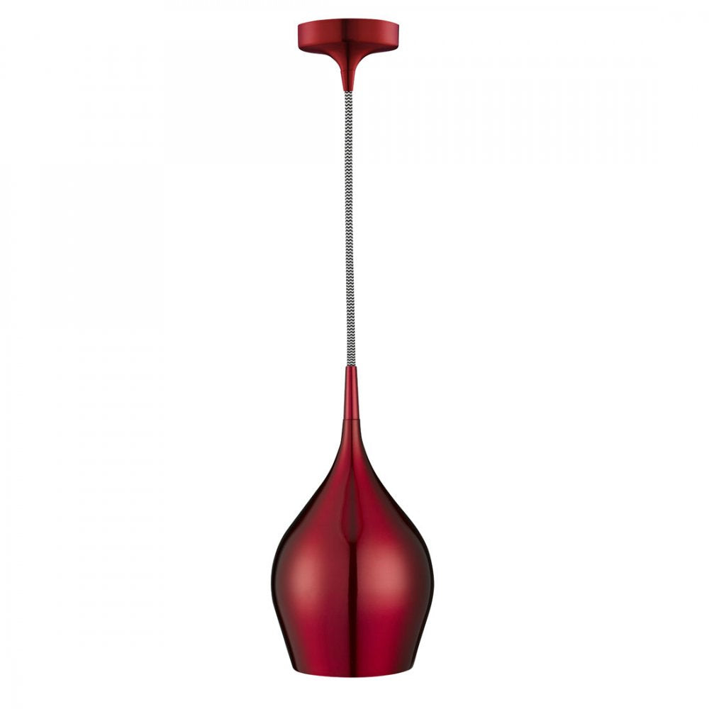 Modern Red Vibrant Metal Ceiling Pendant Light 6461-12RE