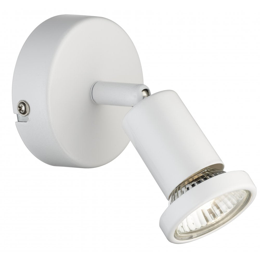 Jupiter Modern White Single Wall Spotlight