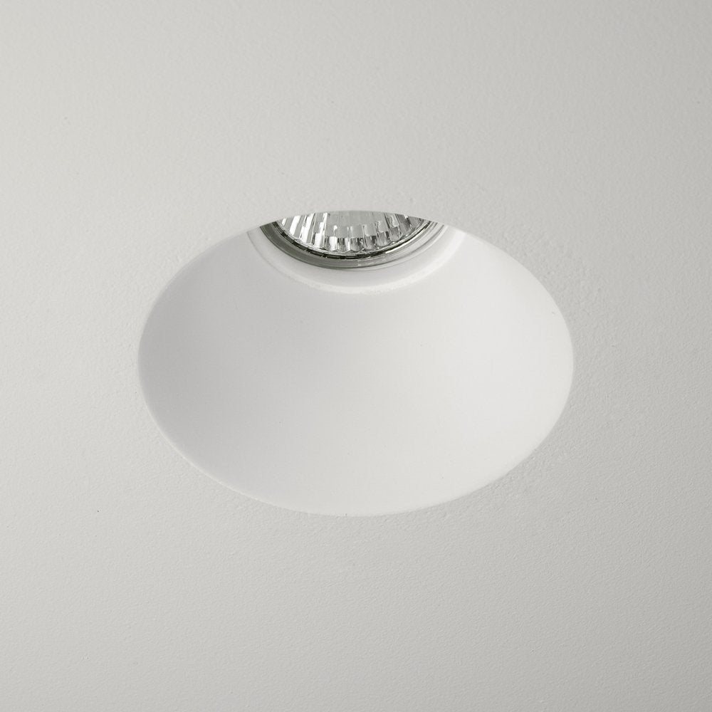 Blanco Recessed Round Downlight In White Plaster Finish 1253004