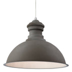 Aztec 1 Light Rough Sand Concrete Finish Ceiling Pendant 2307CN
