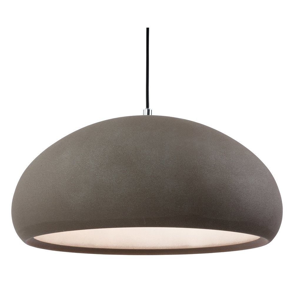 Costa Domed Rough Sand Concrete Finish Ceiling Pendant 2308CN
