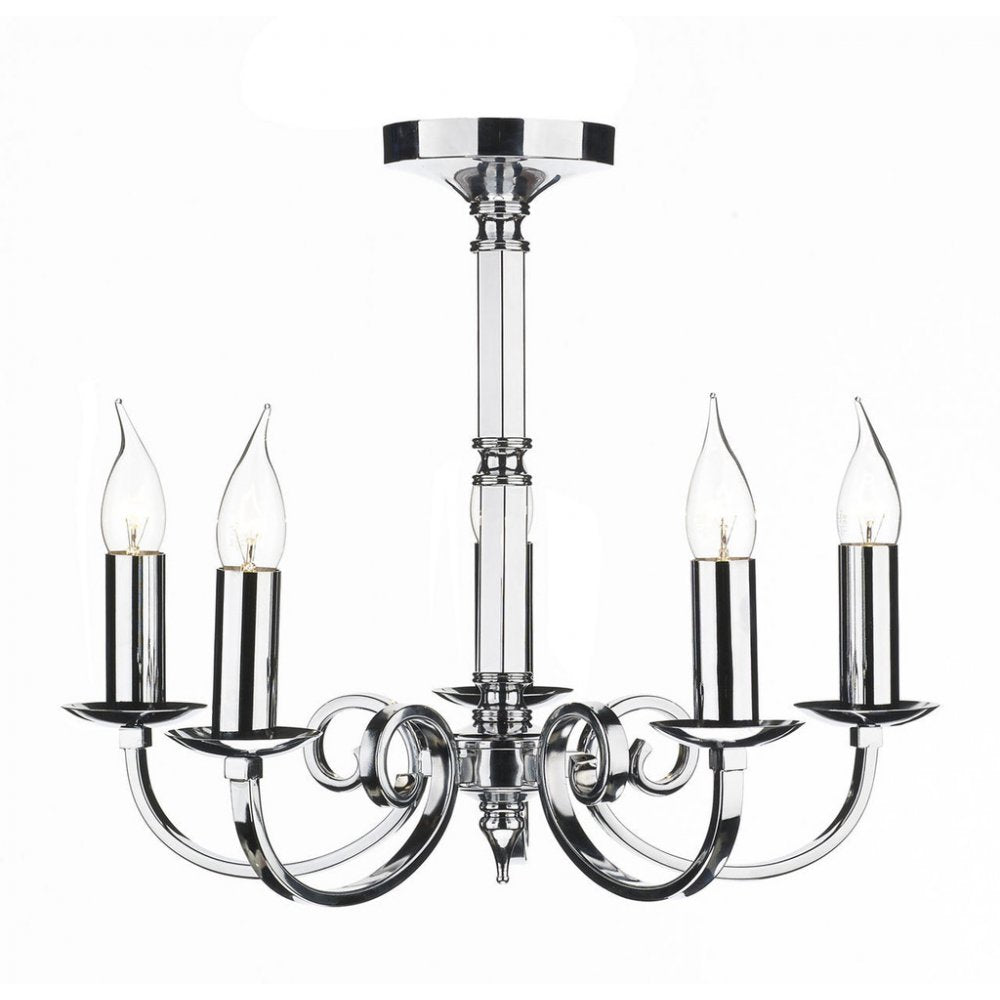 Murray 5 Light Polished Chrome Ceiling Pendant Light MUR0550