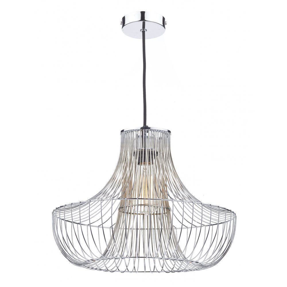 Bryce Modern Metal Wire Shade in Polished Chrome BRY6550