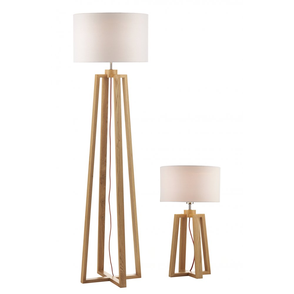 Pyramid Table And Floor Lamp with Shades PYR4943