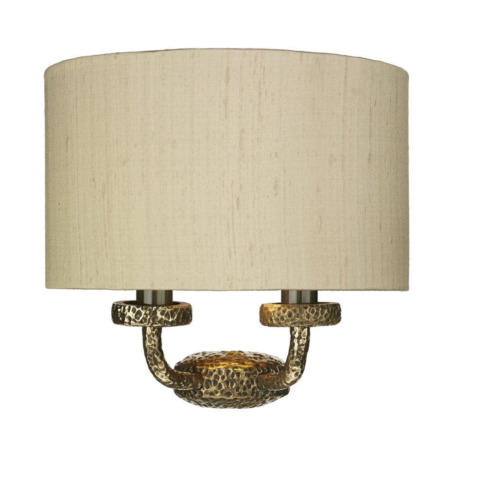 Sloane Wall Light In Bronze With Taupe Shade SLO3063-01-GD