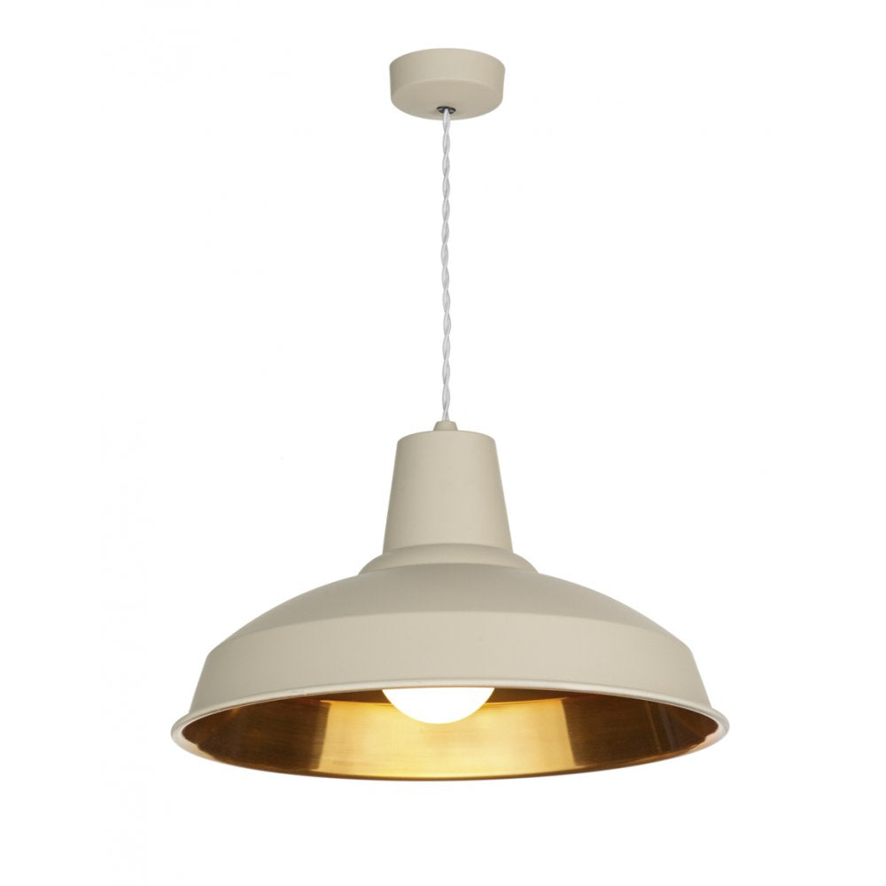Reclamation Ceiling Pendant In Cotswold Cream REC0199