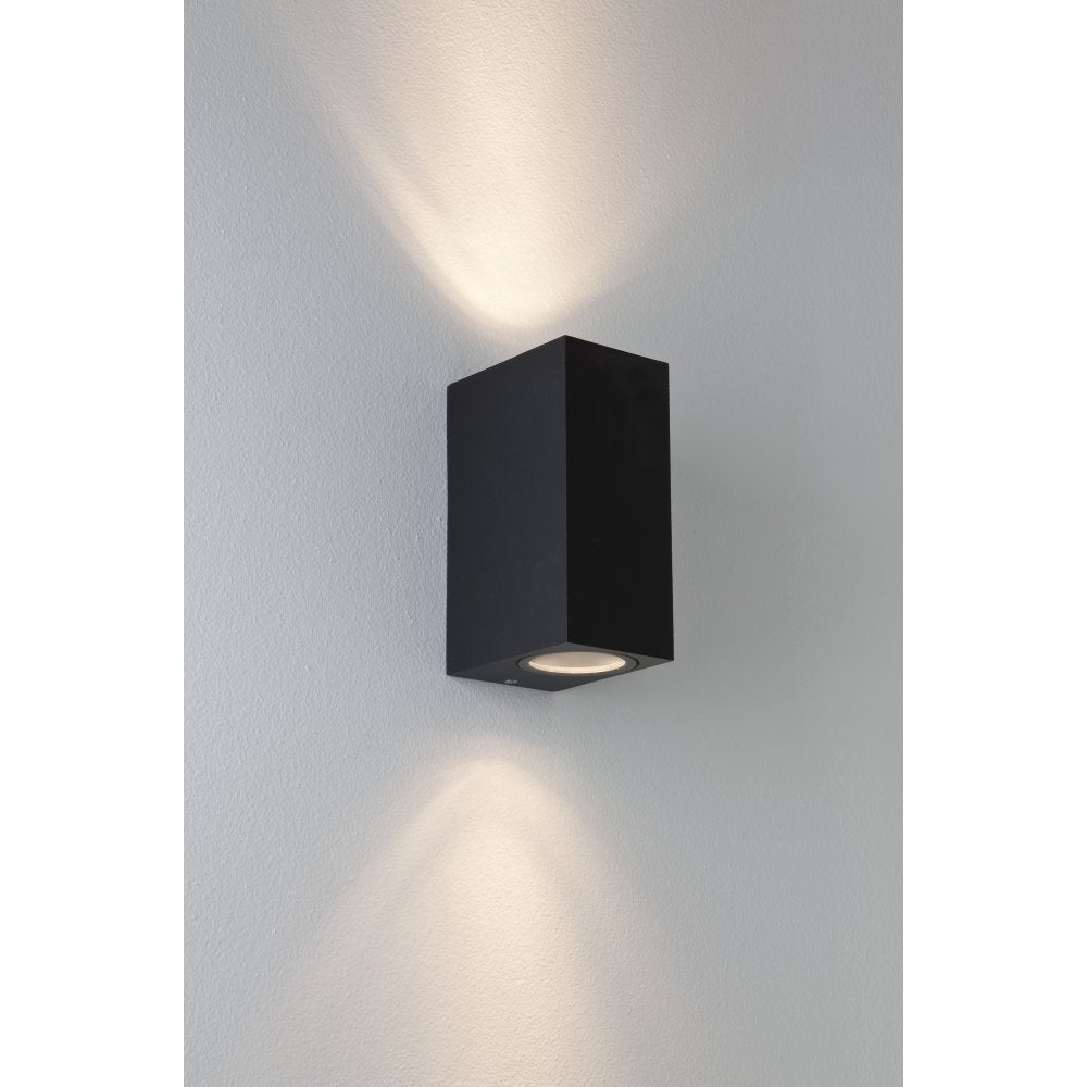 Chios 150 Outdoor Wall Light In Textured Black Finish IP44 1310004