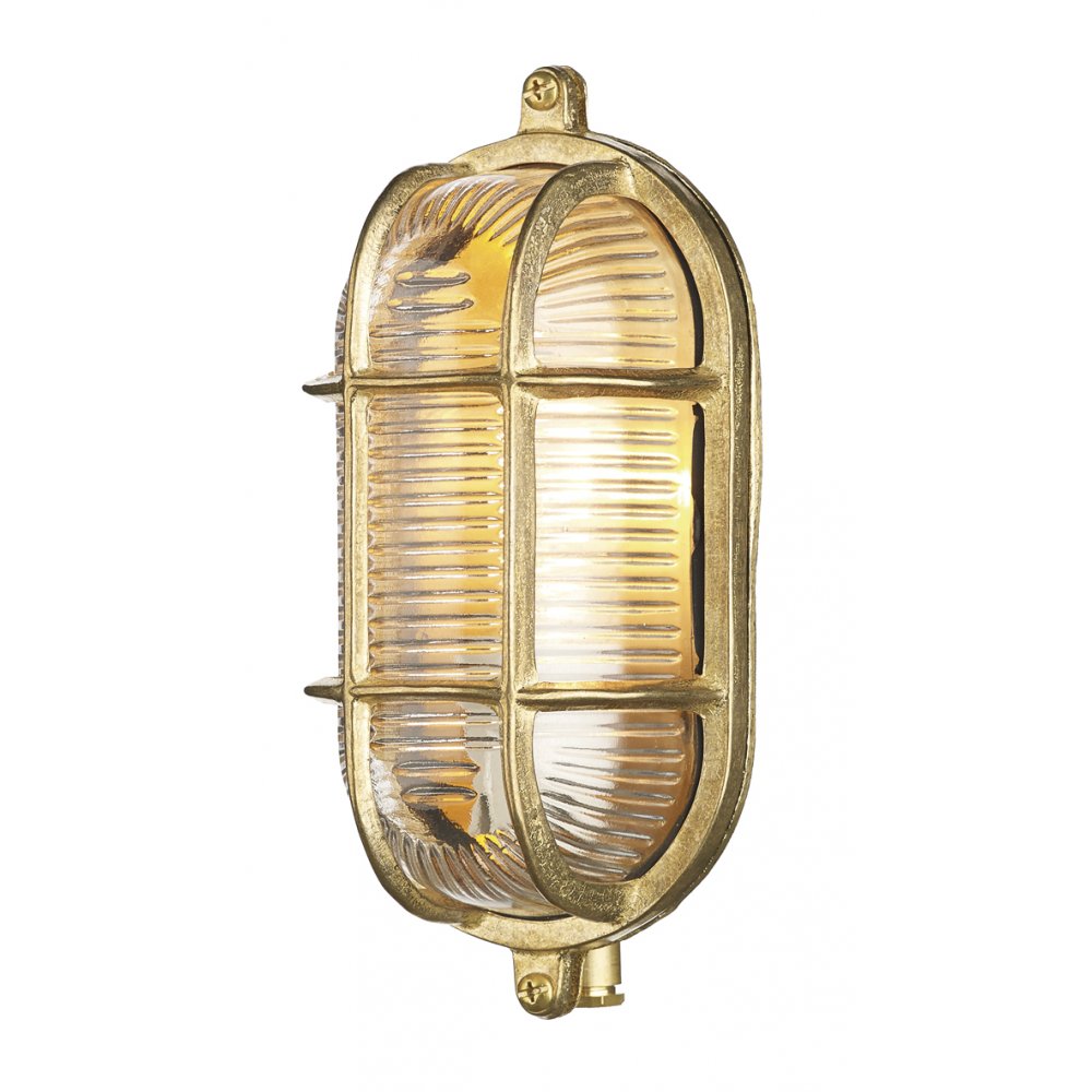 Admiral Small Oval Solid Brass Outdoor Wall Light IP64 ADM5240