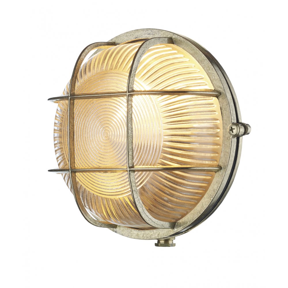 Admiral Solid Brass Round Outside Wall Light IP64 ADM5040