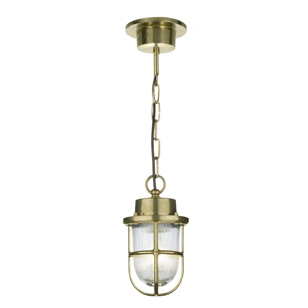 Harbour Brass Ceiling Pendant Light IP43 HAR0140