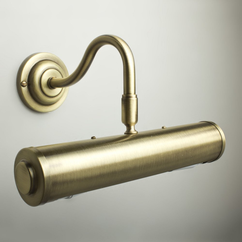 Classic Antique Brass 26cm Traditional Picture Light